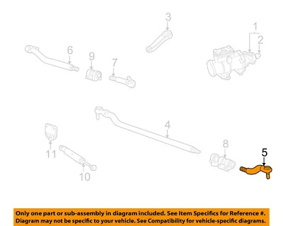 Engranaje de dirección FORD OEM 08-10 F-450 Super Duty extremo de varilla de amarre exterior izquierda AC3Z3A131CB Foto 1 de 2