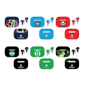 OFFICIAL GREEN LANTERN DC COMICS GRAPHICS VINYL SKIN DECAL FOR APPLE AIRPODS - Picture 1 of 12