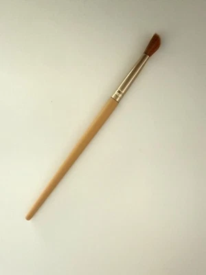 Angled Makeup Brush Eye Shadow Brush Contour handmade makeup brush nature hair - Image 1 of 3