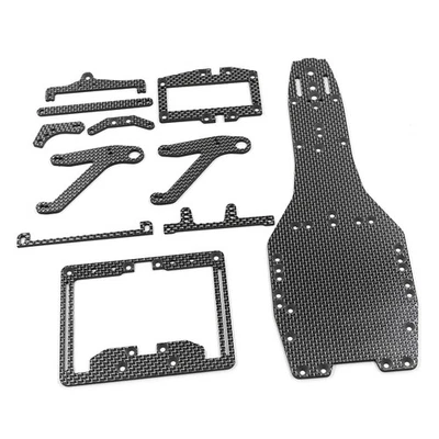 NEW Yeah Racing TAF1-S01BK/SV Graphite Upgrade Set for Tamiya TRF104 - Image 1 of 4