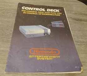 Vintage Nintendo NES Console Control Deck Manual Only Rev-3