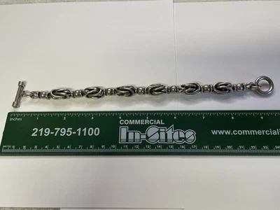 Silpada Sterling Siver Oversized Love Knot Bracelet Marked 925 Vintage RARE - Image 1 of 4