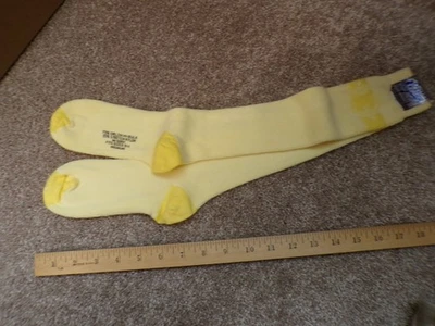 CALCETINES De Colección 70' Amarillo Cinturón/Hebilla Hasta la Rodilla 9-11 Nos Orlon Acrílico Foto 1 de 3