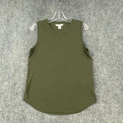 Athleta Women’s Petite M Olive Green Sleeveless Tank Casual Athleisure - Image 1 of 4