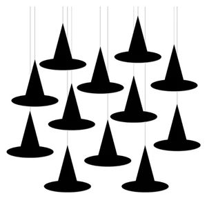 12 Halloweens Hanging Decorations Durable Paper Decors for Ceiling Window - Picture 1 of 8