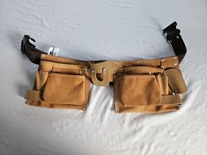 Voyager Suede Leather Tool Belt Adjustable Carpentry Framer Roofer Construction - Picture 1 of 8