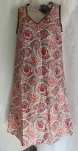 Massimo Dutti sleeveless silk slip on dress paisley print, size 2 - Picture 1 of 6