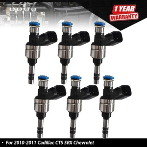 Inyectores de combustible para Cadillac CTS SRX Chevrolet Equinox GMC Buick 6x 12629927 - Imagen 1 de 11