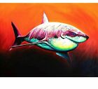 Peinture diamant grand requin design coloré broderie portrait décorations de maison