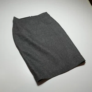 J. Equipaggio n. 2 Gonna a matita donna 0 carriera formale misto lana seta grigio tessuto 24" - Foto 1 di 18