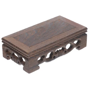 Vase Stand Solid Wood Incense Burner Base Chinese Display Pedestal - Picture 1 of 6