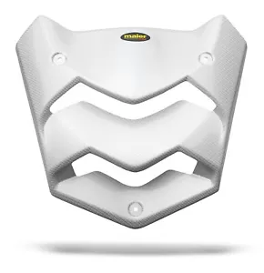 NUEVO CAN-AM MAVERICK X3 17-25 BLANCO FIBRA DE CARBONO ASPECTO PERSONALIZADO CAMPANA EXTRACTORA MAX - Imagen 1 de 3