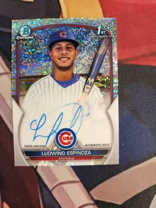 2023 Bowman Chrome Ludwig Espinoza Auto Speckle Diamond Ref /299 Cubs #CPA-LE - Picture 1 of 2