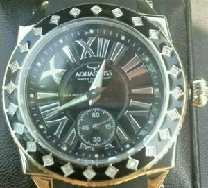 NEW Aquaswiss 62LD011 Women's Swissport L Unique Diamond Accented Flowers Watch - Picture 1 of 7