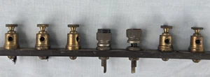 7 Vintage Brass Terminal Posts ~ Electronic Lab Apparatus Radio Communication - Picture 1 of 9