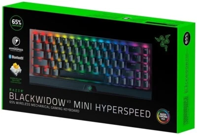 Razer BlackWidow V3 Mini Hyperspeed Wireless Gaming Tastatur Yellow Switches DE - Bild 1 von 4