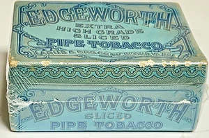 Vintage 1920 Edgeworth Extra High Grade Sliced Pipe Tobacco 5" Cardboard Box - Bild 1 von 5