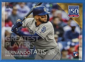 2019 Topps 150 Years of Baseball Greatest Players #150-14 Fernando Tatis Jr. RC - Bild 1 von 2