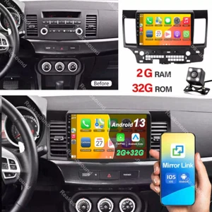 2+32G Carplay Android 13 Car Stereo Radio GPS Nav For Mitsubishi Lancer 2007-12 - Picture 1 of 16