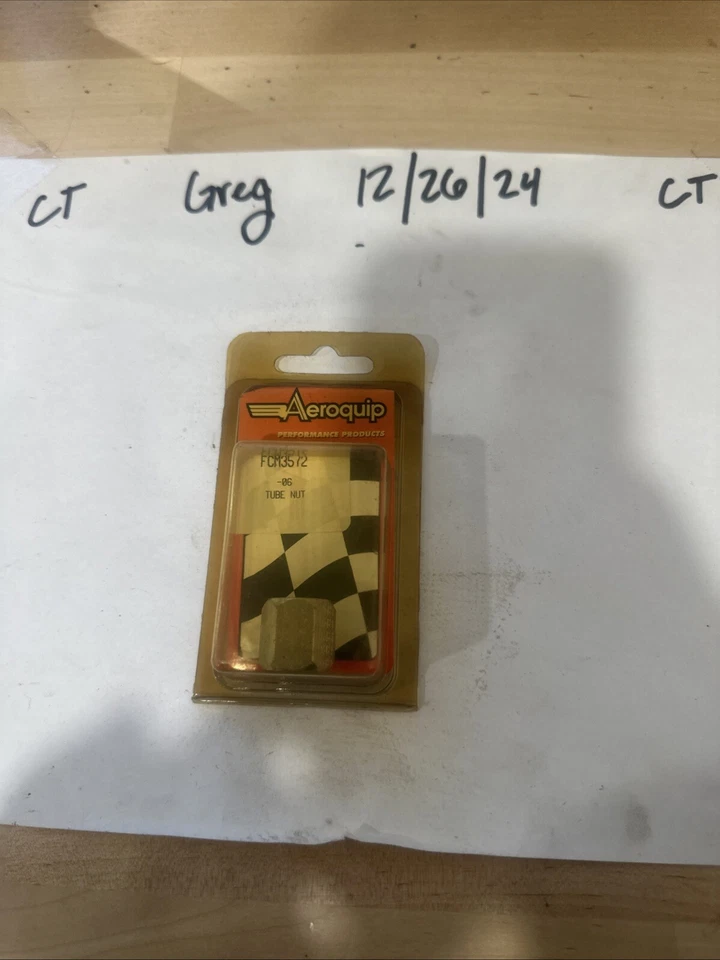 (1 paquete) Aeroquip AERFCM3572 Tuerca Tubo Montaje 6AN Acero Niquelado 3/8" Foto 1 de 1