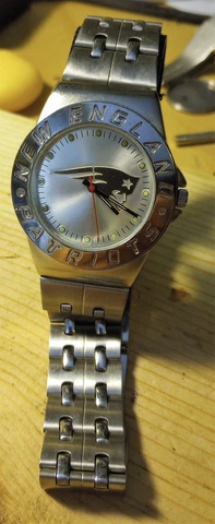 Gametime New England Patriots quartz analog watch working Cover