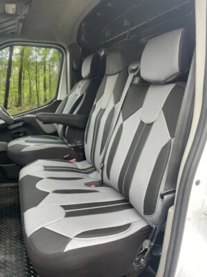 FUNDAS DE ASIENTO A MEDIDA PARA RENAULT MASTER 2011-2023 ART. CUERO Foto 1 de 3