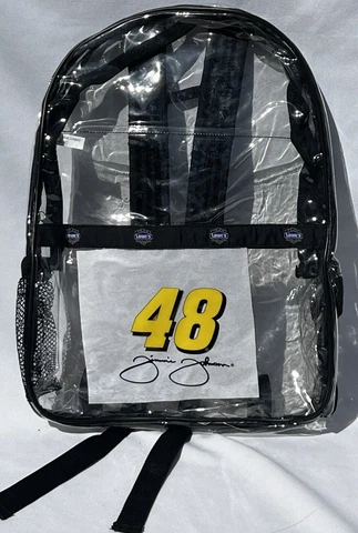 Clear Convention Concert Jimmy Johnson #48 Large Backpack Cover