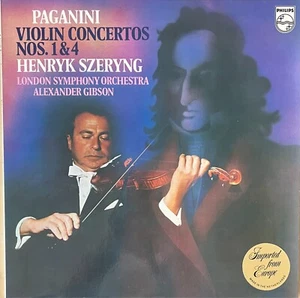 NEAR MINT "Paganini: Violin Concertos 1 & 4" LP Szeryng 1976 Philips Stereo - Picture 1 of 2
