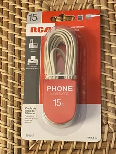 RCA TP231WHR White Phone Line Cord (15ft) - Picture 1 of 2