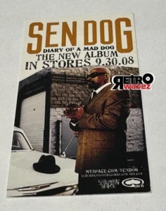 "Volante de tarjeta promocional Sen Dog 2x3,5"" ruido suburbano ciprés Hill rap" - Imagen 1 de 2