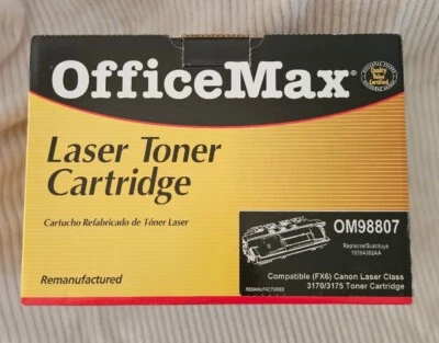 Новый Office Max лазерный картридж с тонером OM98807 (FX6 Canon 3170 3175) черный - Изображение 1 из 2