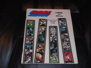 1970 LIONS AT LIONS NFL FOOTBALL PROGRAM - Picture 1 of 1