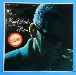 RAY CHARLES INVITES YOU TO LISTEN LP 1967 ORIGINAL GREAT CONDITION! VG+/VG+!!B - Picture 1 of 5