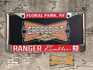 Ranger Rambler AMC Floral Park License Plate Frame - Picture 1 of 3