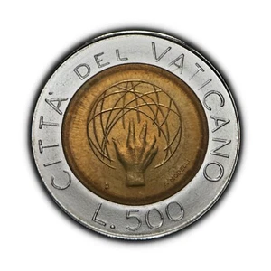 VATICAN CITY. 1983, 500 Lire - Pope JP2, Universe Creation, Hand of God Sphere D - Picture 1 of 3