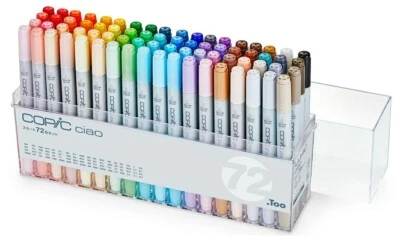Too Markers Copic Ciao Start 72 Color anime comic manga Art Pen Supplies Drawing - Image 1 of 4