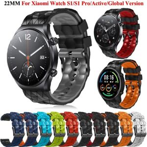 22mm Silicone Strap Band For Xiaomi Mi Watch Color /2 Sport S1 Pro Active Belt