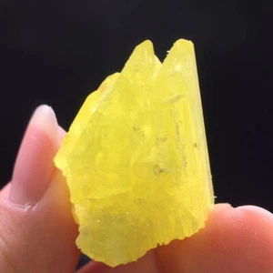 Natural Sulfur Sulphur Quartz Crystal Cluster Specimen Reiki Raw Gemstone 1Pc - Picture 1 of 20