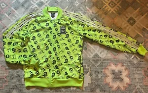 Chaqueta de seguridad Adidas estampado completo verde rara - Imagen 1 de 14