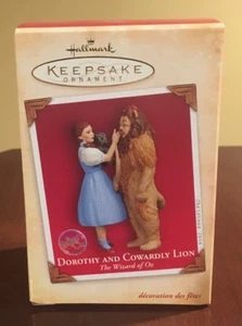 Wizard Of Oz Hallmark Keepsake Ornament Handcrafted Dorothy Cowardly Lion 2004 - Picture 1 of 8