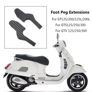 Kits extendidos de estriberas de pasajeros para Vespa GT GTS GTV 125 200 250 300 - Imagen 1 de 6