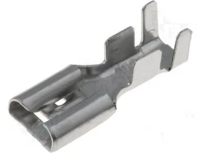 Connectors flat flat connector sleeves uninsulated 6.3x0.8mm 2.5-4.0mm² 100 pieces - Picture 1 of 1