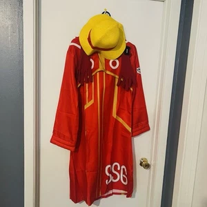 One Piece Anime Monkey D. Luffy Egghead Island Cosplay Kid Size M Hoodie Set - Picture 1 of 11
