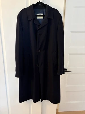 Gabardina clásica Dapper negra 44 ALTA azul marino vintage Aquascutum para hombre RARA Foto 1 de 4