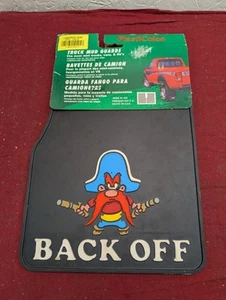 vintage Yosemite Sam PlastiColor NOS Truck Mud flaps Guards USA made 1976 patent - Picture 1 of 11