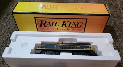 MTH Rail King 30-2068-3 Chesapeake & Ohio SW-9 Switcher Calf LN - Image 1 of 4