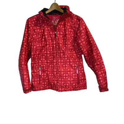 SPYDER Ski Jacket Girls Size 16 Winter Insulated Red Fleece Lined Hood - Image 1 of 4