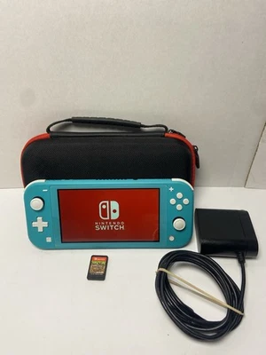 Nintendo Switch Lite Portátil HDH-001 Azul Turquesa con Minecraft CASI COMO NUEVO Foto 1 de 4