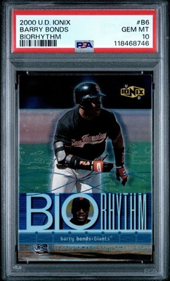 2000 Upper Deck Ionix Barry Bonds Biorhythm PSA 10 Giants - Image 1 of 2