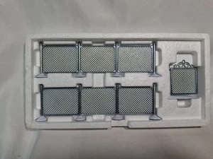 Vtg Department 56 Christmas MIni Snow Village Chain Link Fence With Gate, 5234-5 - Picture 1 of 5